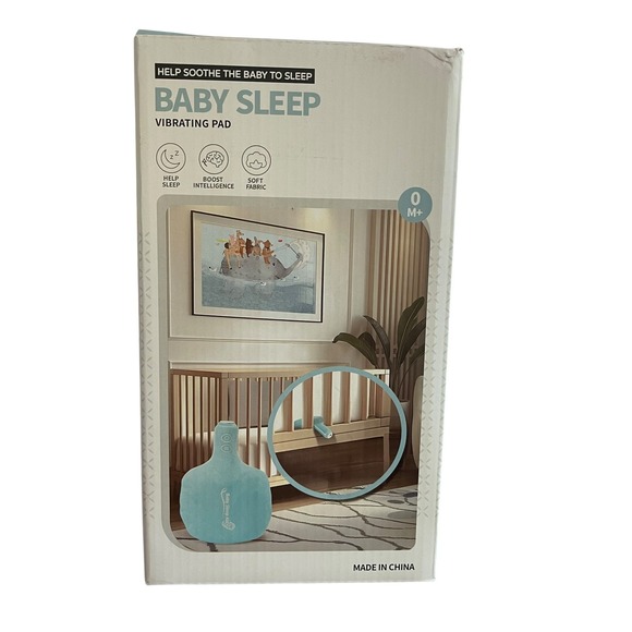 Baby Sleep Vibrating Pad Soft Fabric Cordless Portable Soothing Aid Help Slep - Picture 1 of 6